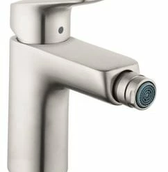 Wholesale 🎁 Hansgrohe Logis 1.5 gpm 1-Hole Deck Mount Bidet Faucet with Single Lever Handle in Brushed Nickel 😍