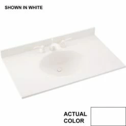 Brand new 😍 Swan Corporation 37 x 22 in. Swanstone Single Bowl Vanity Top in White ✔️