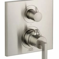 Best Pirce ⭐ AXOR Citterio Two Handle Bathtub & Shower Faucet in Brushed Nickel Trim Only 😀