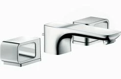 Cheap ⭐ AXOR Urquiola Two Handle Widespread Bathroom Sink Faucet in Polished Chrome 🤩