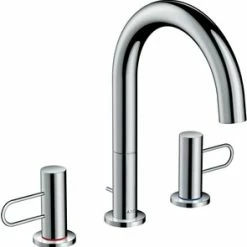 Wholesale ⌛ AXOR Uno Loop Two Handle Widespread Bathroom Sink Faucet Lever in Chrome 😀