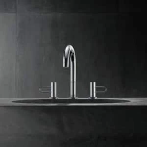 Deals ๐ AXOR Uno Loop Two Handle Widespread Bathroom Sink Faucet Lever in Brushed Nickel โจ - Image 2