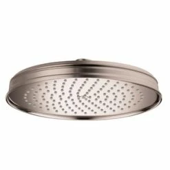 Discount 🎁 AXOR Montreux Single Function Rain Showerhead in Brushed Nickel 🎉