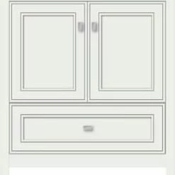 Coupon 😉 Strasser Woodenworks Alki Essence 30 x 21 x 34-1/2 in. Floor Mount Vanity with 4-Drawer in Powder Grey 🔥