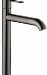 Deals 😍 AXOR Uno Loop Single Handle Bathroom Sink Faucet Lever in Polished Black Chrome ❤️
