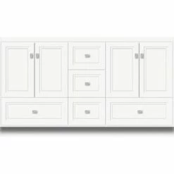Outlet 🔔 Strasser Woodenworks Montlake 60 x 21 x 34-1/2 in. Floor Mount Vanity with 3-Drawer in Satin White 💯