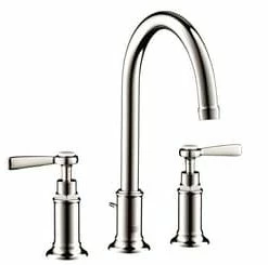 Promo 🧨 AXOR Montreux Two Handle Widespread Bathroom Sink Faucet in Polished Nickel ⭐