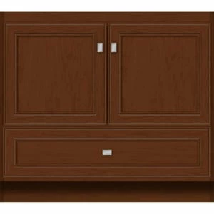 Best reviews of ✔️ Strasser Woodenworks Montlake 36 x 21 x 32 in. Floor Mount Vanity with 3-Drawer in Pecan Cherry ✔️