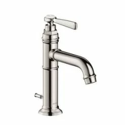 Deals 🥰 AXOR Montreux Single Handle Monoblock Bathroom Sink Faucet in Polished Nickel ❤️
