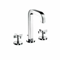 Deals 💯 AXOR Citterio Double Cross Handle Widespread Bathroom Sink Faucet in Polished Chrome 😍