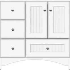 Cheapest 🔔 Strasser Woodenworks Birch Bay 36 x 21 x 34-1/2 in. Floor Mount Vanity in Satin White 🔔