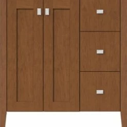 Deals ✨ Strasser Woodenworks Newhalem 30 x 21-1/2 x 34-1/2 in. Floor Mount Vanity with 3-Drawer in Cinnamon Cherry 🧨