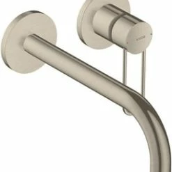 Budget 🌟 AXOR Uno Loop Single Handle Bathroom Sink Faucet Lever in Brushed Nickel 😍