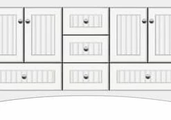 Hot Sale ✔️ Wallingford 60X21X34.5 BEAD FURN VAN ND SNWH ⭐