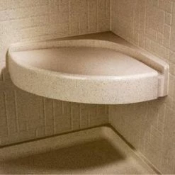 Best deal ⭐ Swan Corporation Corner Shower Seat in Bisque 🤩