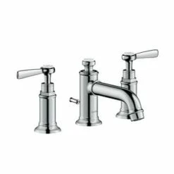 Best deal ⌛ AXOR Montreux Deck Mount Widespread Bathroom Sink Faucet with Double Lever Handle in Polished Chrome ⭐