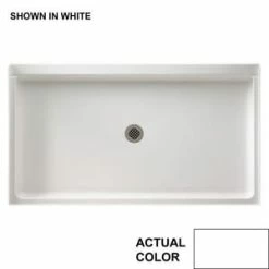 Best reviews of 🔥 Swan Corporation 60 x 32 in. Composite Rectangle Shower Base with Center Drain in White ✔️