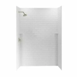 Best Pirce ⭐ Swan Corporation 72-1/2 x 62 in. Swanstone Shower Unit in White 🔔