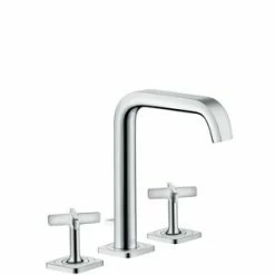 Cheap ⭐ AXOR Citterio E Deckmount Widespread Bathroom Sink Faucet with Double-Handle in Starlight Chrome ✔️