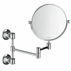 Promo 🌟 AXOR Montreux 12-3/8 x 8-3/8 in. Metal Shaving Mirror in Polished Chrome 🥰