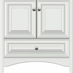 Best Pirce 🧨 Strasser Woodenworks Wallingford 30 x 21 x 34-1/2 in. Floor Mount Vanity with 4-Drawer in Powder Grey 🛒