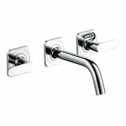 Wholesale ⭐ AXOR Citterio M Bathroom Sink Faucet Trim with Double Lever Handle in Polished Chrome ✨