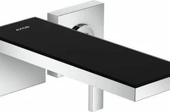 Buy 🔥 AXOR MyEdition AXOR MyEdition AXOR MyEdition Wall-Mounted Single-Handle Faucet Trim, 1.2 GPM in Chrome / Black Glass ✨