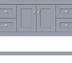 Best Pirce 🎉 Strasser Woodenworks Alki Spa 48 x 21 x 34-1/2 in. Floor Mount Vanity with 4-Drawer in Satin Silver 😉