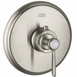 New ✨ AXOR Montreux Single Lever Handle Thermostatic Trim in Brushed Nickel 👍
