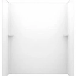 Cheapest 🎁 Swan Corporation 72 x 36 x 36 in. Swanstone Solid Surface Shower Wall Kit in White 🔥