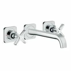 New ✨ AXOR Citterio E 2-3/8 in. 3-Hole Wall Mount Faucet Trim in Starlight Polished Chrome 😉