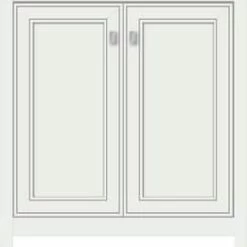 Budget ⌛ Strasser Woodenworks Alki View 30 x 21 x 34-1/2 in. Floor Mount Vanity with 3-Drawer in Powder Grey 😍