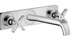 Best reviews of ❤️ AXOR Citterio E Two Handle Widespread Bathroom Sink Faucet Cross in Chrome 🧨