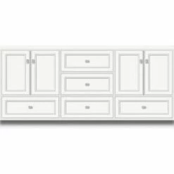 Outlet 🔥 Strasser Woodenworks Montlake 72 x 21 x 34-1/2 in. Floor Mount Vanity with 3-Drawer in Satin White 🎁