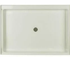 Wholesale ✨ Swan Corporation 48 x 34 in. Veritek® Shower Floor with Center Drain in Bisque 🔔