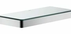 Deals 🔥 AXOR 11-81/100 in. Rectangular Shower Shelf in Polished Chrome 🛒
